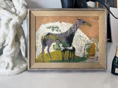 Ethel Magafan Horse and Colt in Abstract Landscape Equestrian - 4230229