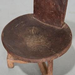 Ethiopian Carved Wood Jimma Chieftain Chair - 4289596