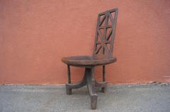 Ethiopian Chair of Carved Wood - 893266