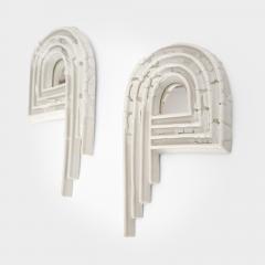 Etienne Dubernet ARKA Pair of white ceramic mirrors - 4428643