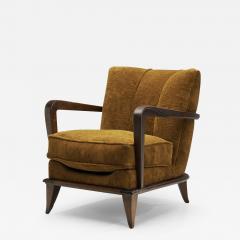 Etienne Henri Martin Low Gondola Armchair by Etienne Henri Martin attr France 1950s - 2940054