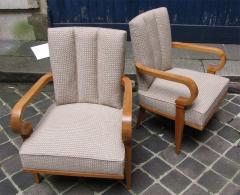 Etienne Henri Martin Pair of 1940s armchairs by Etienne Henri Martin - 854952