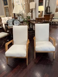 Etienne Henri Martin Pair of French Mid Century Lounge Chairs - 4109931