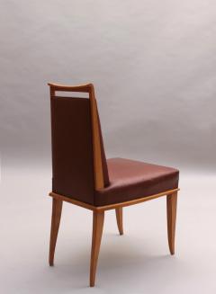 Etienne Henri Martin Set of 6 Fine French Art Deco Dining Chairs by Etienne Henri Martin - 3614366