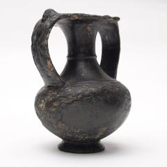 Etruscan Bucchero Black Ware Two Handle Vase - 641170