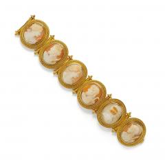Etruscan Revival Cameo Bracelet - 4637167