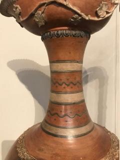 Etruscan style terracotta ewer with wine leaf motifs - 1397629