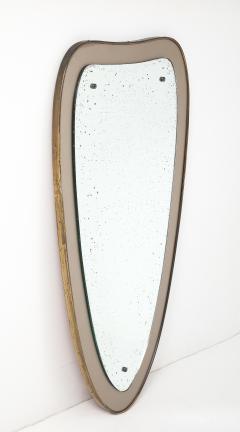 Ettore Sottsass 1960s Ettore Sottsass Attributed Brass Wall Mirror - 4348651