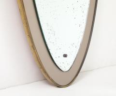 Ettore Sottsass 1960s Ettore Sottsass Attributed Brass Wall Mirror - 4348654