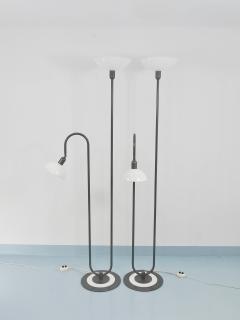 Ettore Sottsass 2 Postmodern 1980s Memphis Style Uplighter Floor Lamps Torchiere Italy 1980s - 4662531