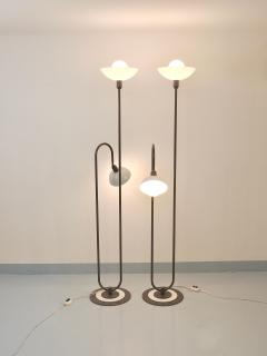 Ettore Sottsass 2 Postmodern 1980s Memphis Style Uplighter Floor Lamps Torchiere Italy 1980s - 4662534