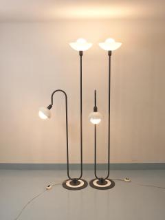 Ettore Sottsass 2 Postmodern 1980s Memphis Style Uplighter Floor Lamps Torchiere Italy 1980s - 4662535