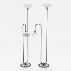 Ettore Sottsass 2 Postmodern 1980s Memphis Style Uplighter Floor Lamps Torchiere Italy 1980s - 4678738