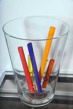 Ettore Sottsass Attributed to Ettore Sottsass Glass Centerpiece Vase or Sculpture - 4702759