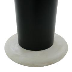 Ettore Sottsass Ettore Sottsass Carrara Marble And Black Lacquered Steel Loto Table Italy 60s - 863768