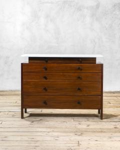Ettore Sottsass Ettore Sottsass Chest of Drawers mod CS 108 for Poltronova Wood Marble 1964 - 4688455