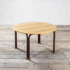 Ettore Sottsass Ettore Sottsass Dining Table for Casa Nova with Round Wooden Top - 2518893