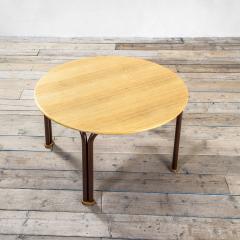 Ettore Sottsass Ettore Sottsass Dining Table for Casa Nova with Round Wooden Top - 2518898