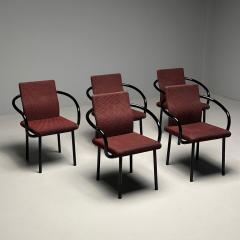 Ettore Sottsass Ettore Sottsass Knoll Mid Century Modern Mandarin Armchairs Italy 1990s - 3549579