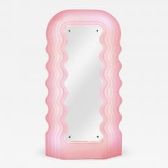 Ettore Sottsass Ettore Sottsass Perplex And Pink Neon Lamp Ultrafragola Italian Mirror - 896232