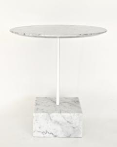 Ettore Sottsass Ettore Sottsass Primavera Carrara Marble Side Table Ultima Edizione - 1318102