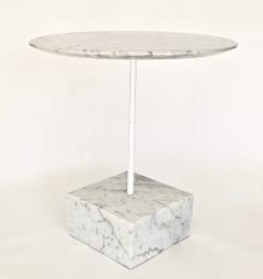 Ettore Sottsass Ettore Sottsass Primavera Carrara Marble Side Table Ultima Edizione - 1318105