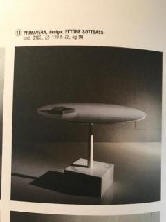 Ettore Sottsass Ettore Sottsass Primavera Carrara Marble Side Table Ultima Edizione - 1318107