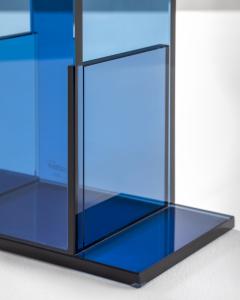 Ettore Sottsass Ettore Sottsass RSVP Centerpiece Mod Indigo in Colored Glass - 2520561