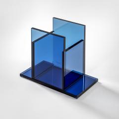 Ettore Sottsass Ettore Sottsass RSVP Centerpiece Mod Indigo in Colored Glass - 3623814