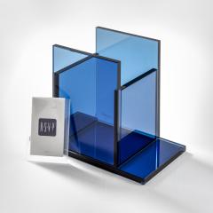 Ettore Sottsass Ettore Sottsass RSVP Centerpiece Mod Indigo in Colored Glass - 3623815