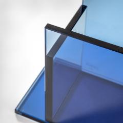 Ettore Sottsass Ettore Sottsass RSVP Centerpiece Mod Indigo in Colored Glass - 3623816
