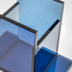Ettore Sottsass Ettore Sottsass RSVP Centerpiece Mod Indigo in Colored Glass - 3623817
