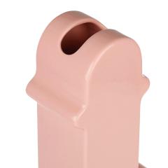Ettore Sottsass Ettore Sottsass Sculptural Shape Pink Glazed Porcelain Shiva Italian Vase - 898278