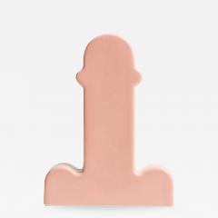 Ettore Sottsass Ettore Sottsass Sculptural Shape Pink Glazed Porcelain Shiva Italian Vase - 901752