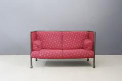 Ettore Sottsass Ettore Sottsass for Cassina Postmodern Sofa Model Danube in Red Fabric 1990s - 1497513