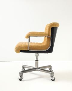 Ettore Sottsass Newly Upholstered Swivel Desk Chair by Ettore Sottsass Italy c 1970 - 4532292