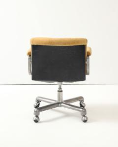 Ettore Sottsass Newly Upholstered Swivel Desk Chair by Ettore Sottsass Italy c 1970 - 4532295