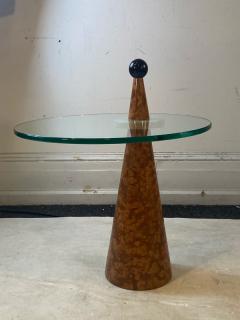 Ettore Sottsass POST MODERN MARBLE AND GLASS TABLE IN THE MANNER OF ETTORE SOTTSASS - 2468931