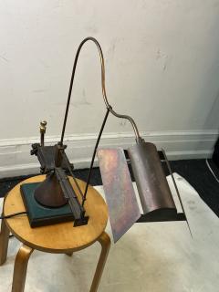 Ettore Sottsass POST MODERN MIXED METALS BRUTALIST LAMP IN THE MANNER OF ETTORE SOTTSASS - 2901278