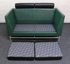 Ettore Sottsass Postmodern Leather East Side Sofa Designed by Ettore Sottsass for Knoll - 2801076