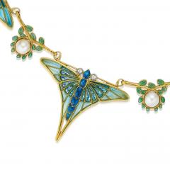 Eug ne Feuill tre Eug ne Feuill tre Art Nouveau Butterfly Necklace - 4397901