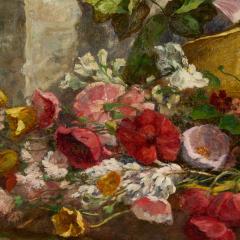 Eug ne Louis Boudin Apples and Poppies Still Life by Eug ne Louis Boudin - 4686516