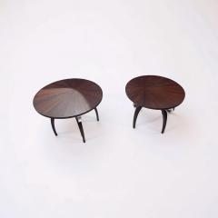 Eug ne Printz A pair of round Art Deco side tables in the style of Eug ne Printz - 4594443