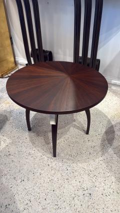 Eug ne Printz A pair of round Art Deco side tables in the style of Eug ne Printz - 4594446