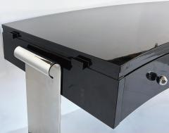 Eug ne Printz Art Deco Style Lacquer Stainless Steel Desk Eugene Printz Style - 4645181