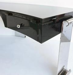 Eug ne Printz Art Deco Style Lacquer Stainless Steel Desk Eugene Printz Style - 4645182