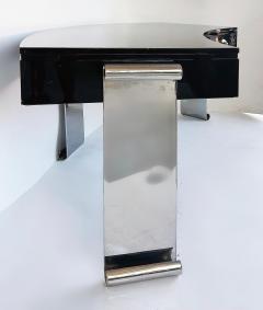 Eug ne Printz Art Deco Style Lacquer Stainless Steel Desk Eugene Printz Style - 4645188