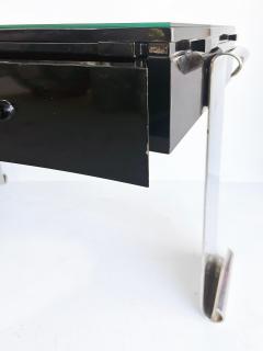Eug ne Printz Art Deco Style Lacquer Stainless Steel Desk Eugene Printz Style - 4645189