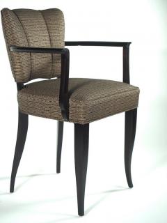 Eug ne Printz Eugene Printz Pair of Ebonized Armchairs - 1590870