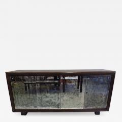 Eug ne Printz French Art Deco Cerused Oak and Mercury Mirrored Sideboard Eugene Printz 1930 - 1601943